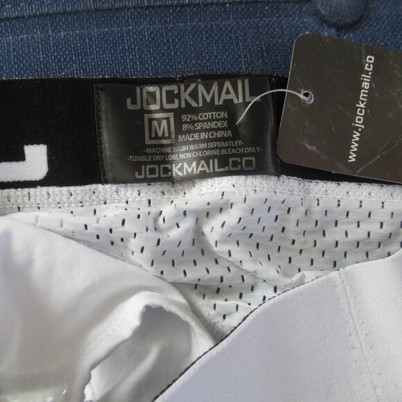NWT Jockmail White Mesh Men's Briefs Size M - Picture 3 of 4